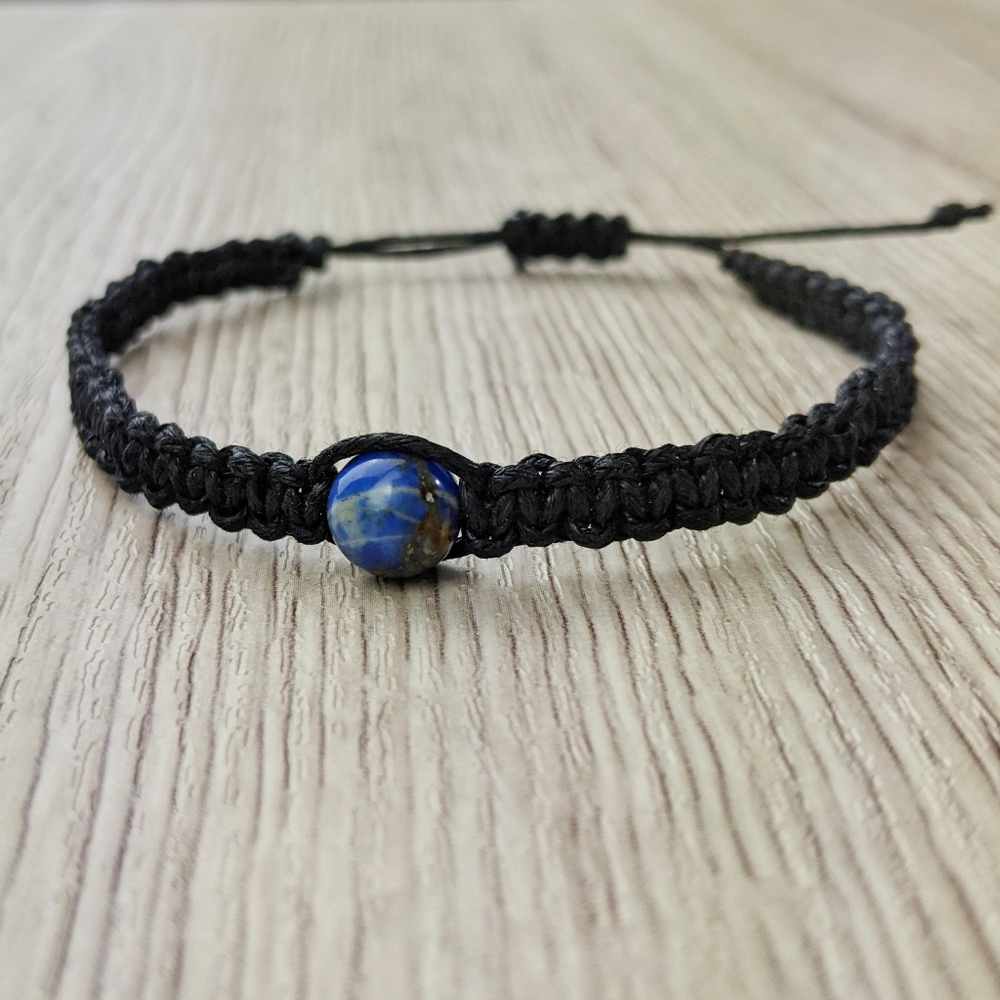 Lapis Lazuli 8mm Handmade Bracelet